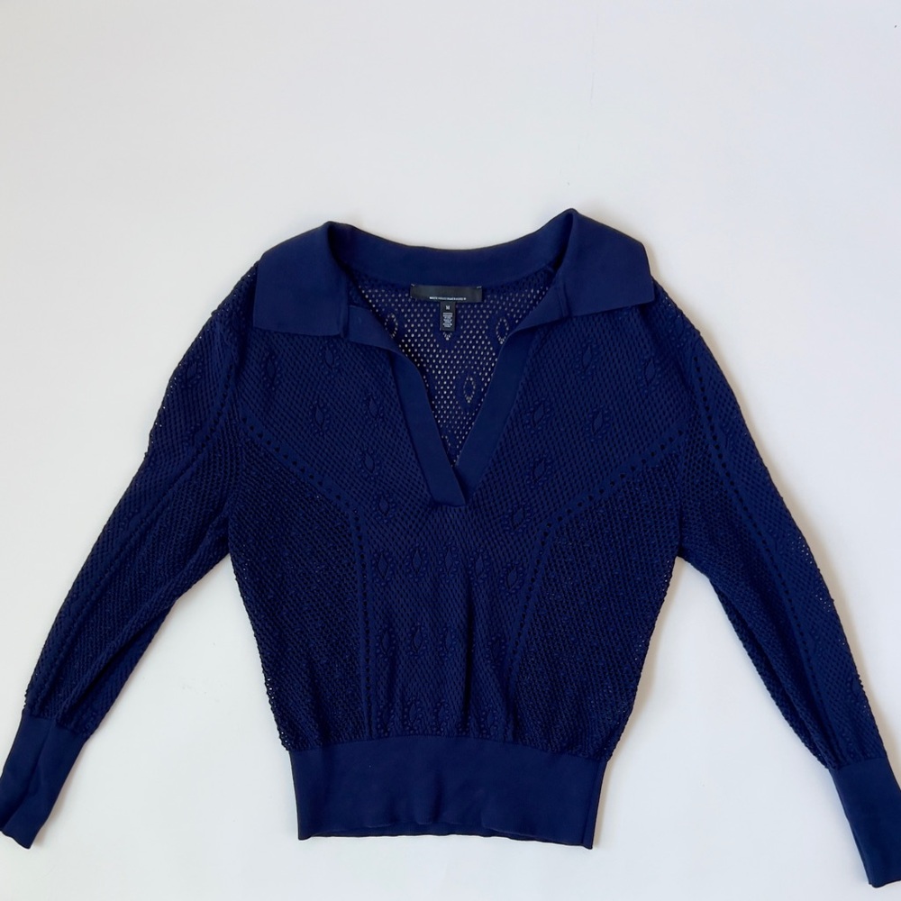 Navy Blue Knit Sweater